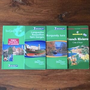 Michelin green tourist guide books Europe French Riviera Belgium Burgundy